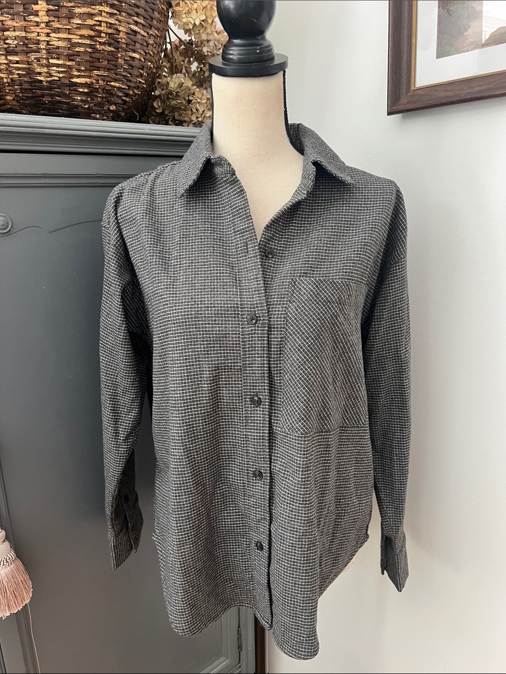 A&F Soft Flannel Button Down Shirt